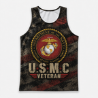 Veteran Running Tank Top - US Marine Corps Veteran V5 Tech Singlet