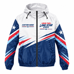 Custom Name Run the Lone Star State Running Windbreaker Jacket