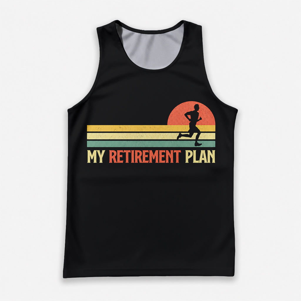 Retirement Running Tank Top My Retirement Plan Running Singlet for Men and Women