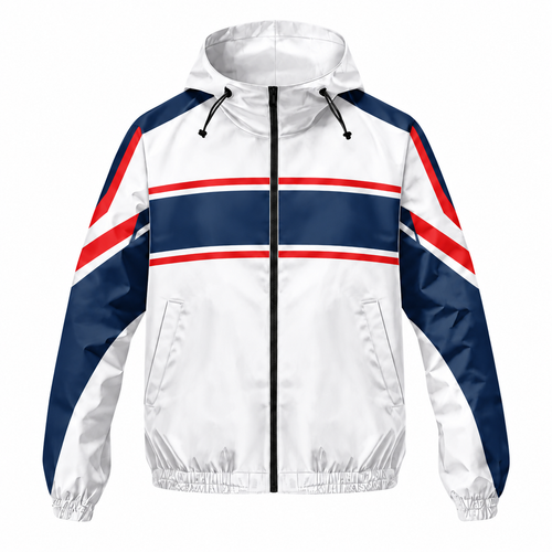 Custom Name States Clean Stripe Motion Running Windbreaker Jacket