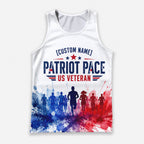 Veteran Patriot Pace The Marine Corp Race Day Running Tank Top