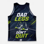 Funny Dad Running Tank Top My Dad Legs Don’t Quit Tech Singlet