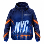 Custom Name NYC Midnight Race Running Windbreaker Jacket