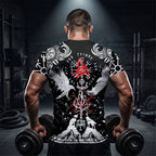 Shadows of Valhalla The Raven & Wolf BJJ Rash Guard
