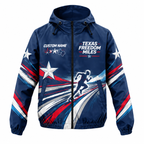 Custom Name Texas Freedom Miles Running Windbreaker Jacket