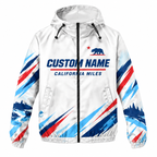 Custom Name California Miles & Pride Running Windbreaker Jacket