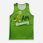 Funny Running Tank Top _ Turtle Runner 2 Tech Running Singlet