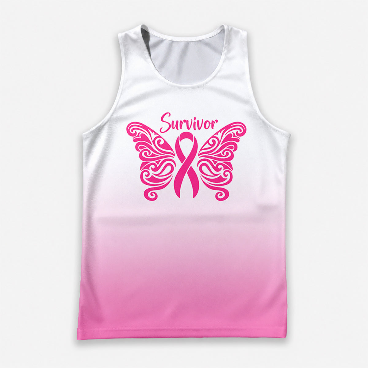 Cancer Fighter Running Tank Top Breast Cancer Survivor Running Singlet for Men and Women