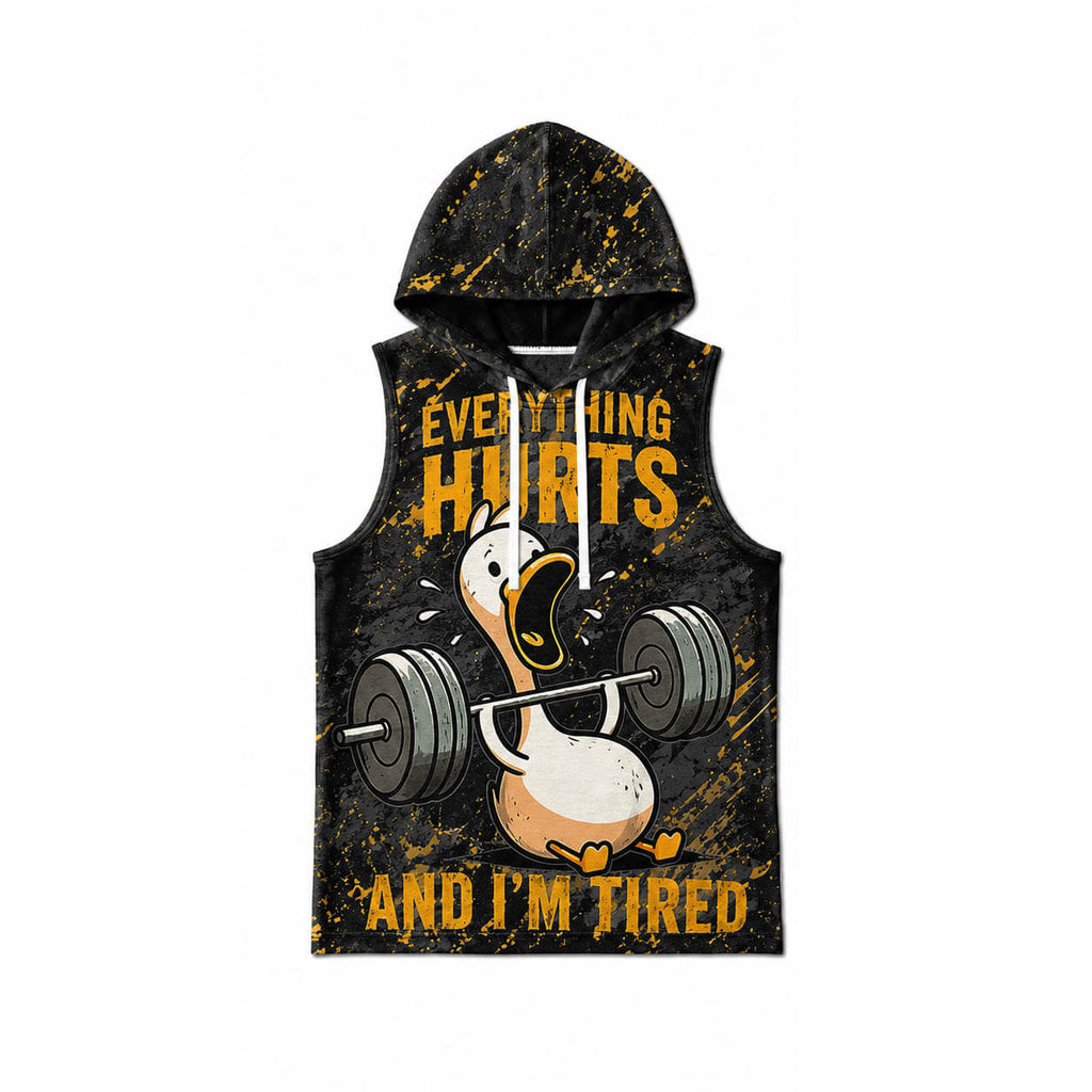 Everything Hurts Men's Workout Hooded Tank Top