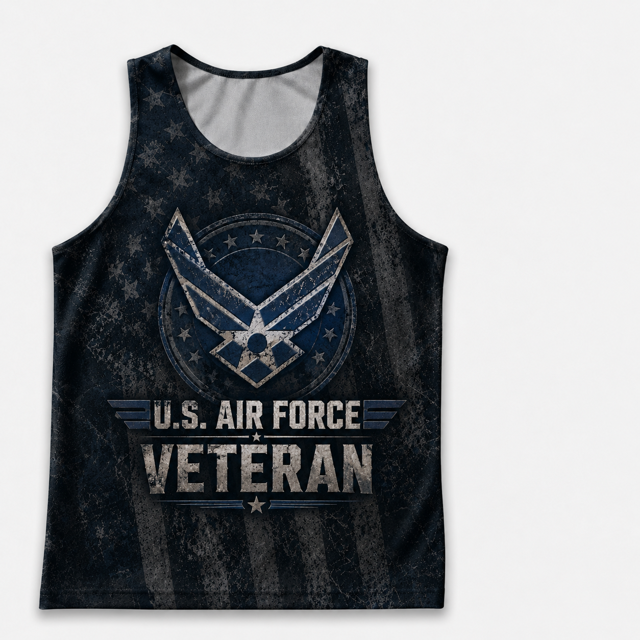 Veteran Running Tank Top - US Air Force Veteran V6 Tech Singlet