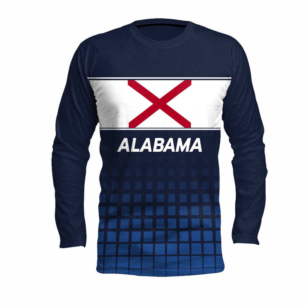 Alabama State Pride Long Sleeve Running T-Shirt