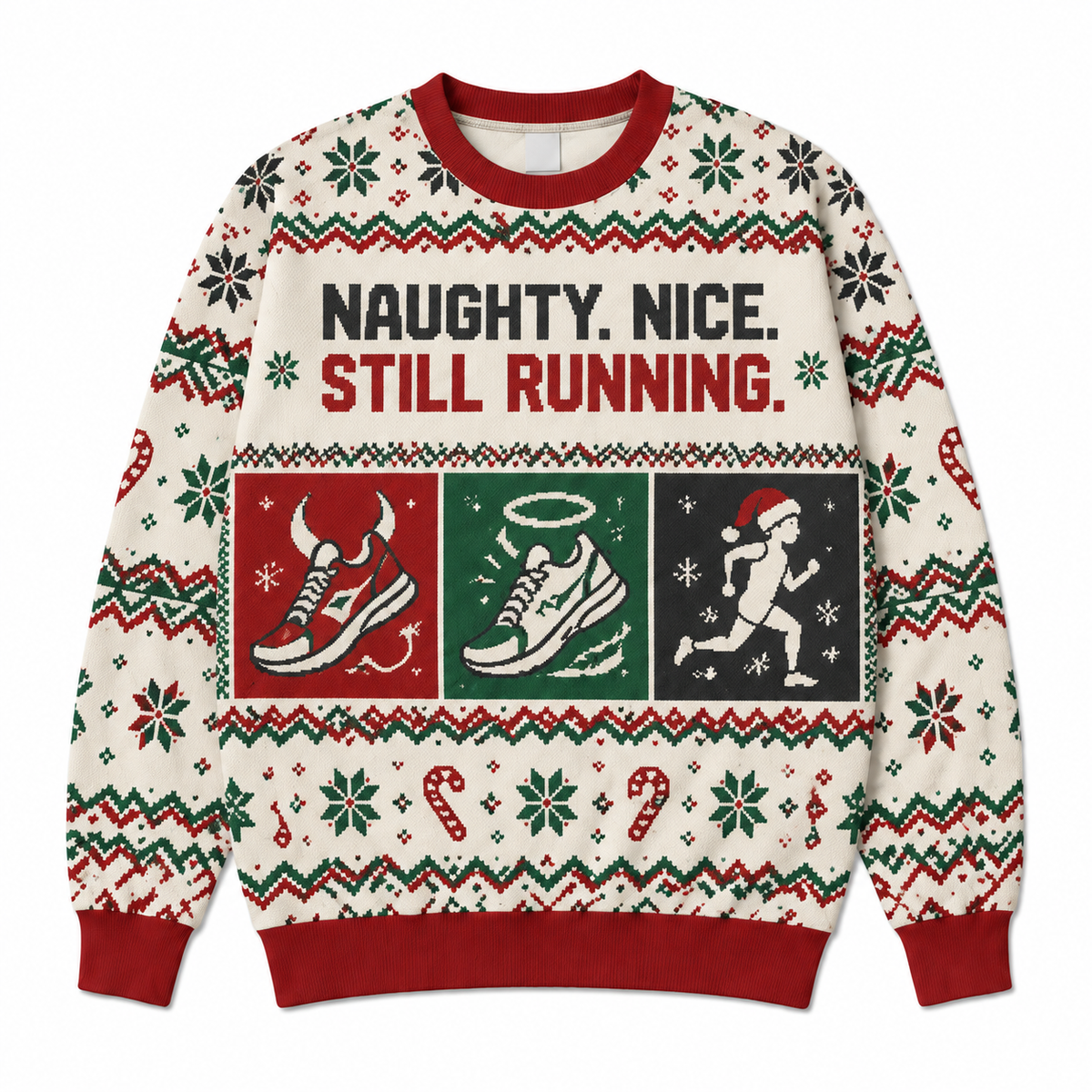 Naughty Nice Still Running Sweater