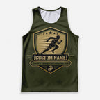 Semper Fi Shield The Marine Corp Race Day Running Tank Top