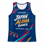 Custom Name Miles Japanese Matsuri Aloha Running Tank Top