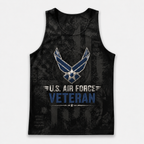 Veteran Running Tank Top - US Air Force Veteran V2 Tech Singlet