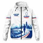 Custom Name Illinois State Pride Runner Illinois Running Windbreaker Jacket