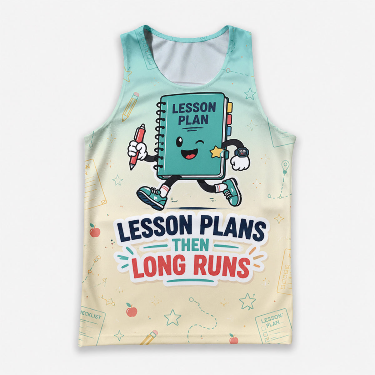 Teacher Running Tank Top Lesson Plan Marathon Tech Running Singlet