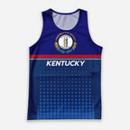Patriotic Tech Running Tank Top - Kentucky State Pride Running Singlet