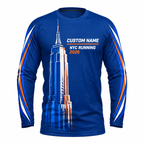 Custom Name Empire State Velocity Running Long Sleeve Shirt