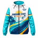 Custom Name Sunshine State Pace Florida Running Windbreaker Jacket