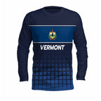 Vermont State Pride Long Sleeve Running T-Shirt