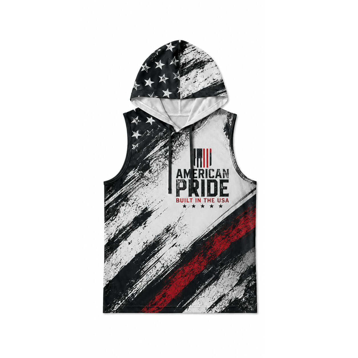 Discipline Loyalty Strenth Men's Workout Hooded Tank Top