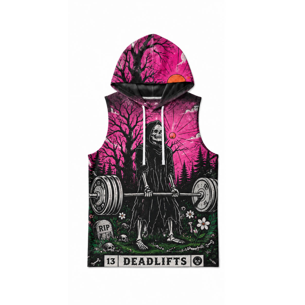 Dead Lift Men's Workout Hooded Tank Top