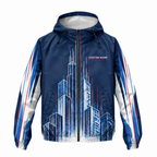Custom Name Chicago Architecture Runner Running Windbreaker Jacket
