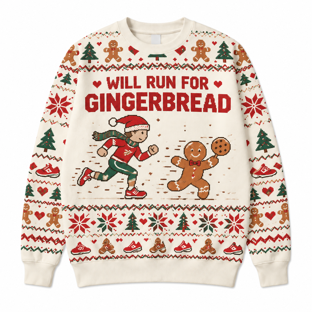 Will Run For Gingerbread Sweater