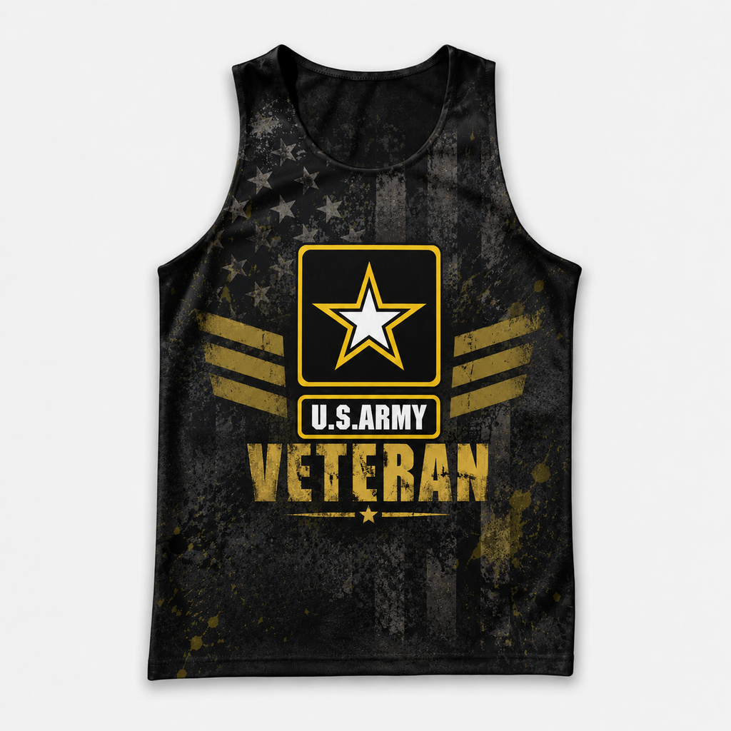 Veteran Running Tank Top - US Army Veteran Tech Singlet