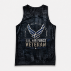 Veteran Running Tank Top - US Air Force Veteran V7 Tech Singlet