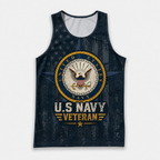 Veteran Running Tank Top - US Navy Veteran Tech Singlet