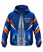 Custom Name Empire State Speed Running Windbreaker Jacket