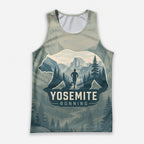 Bear Silhouette Landscape California State Running Tank Top