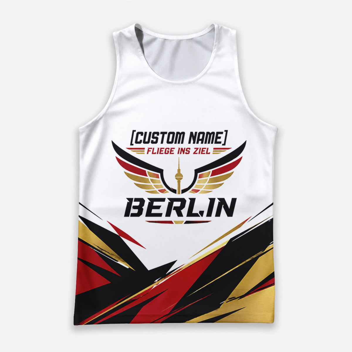 Dynamische Scharfe Winkel Berlin Wettkampftag Lauf-Tanktop