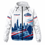 Custom Name Illinois Urban Pace Illinois Running Windbreaker Jacket