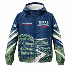 Custom Name Texas Hill Country Run Running Windbreaker Jacket