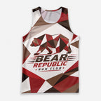 Geometric Bear Republic MT California State Running Tank Top