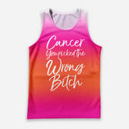 Cancer Fighter Running Tank Top You Picked the Wrong One Running Singlet for Men and Women