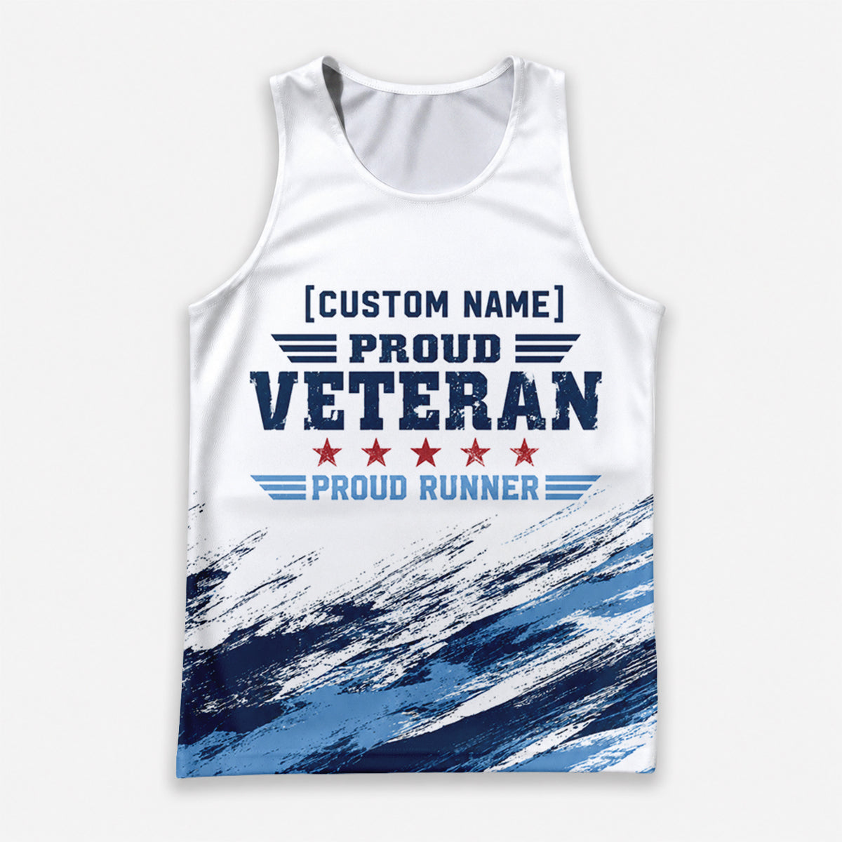 Proud Veteran Proud Runner The Marine Corp Race Day Running Tank Top