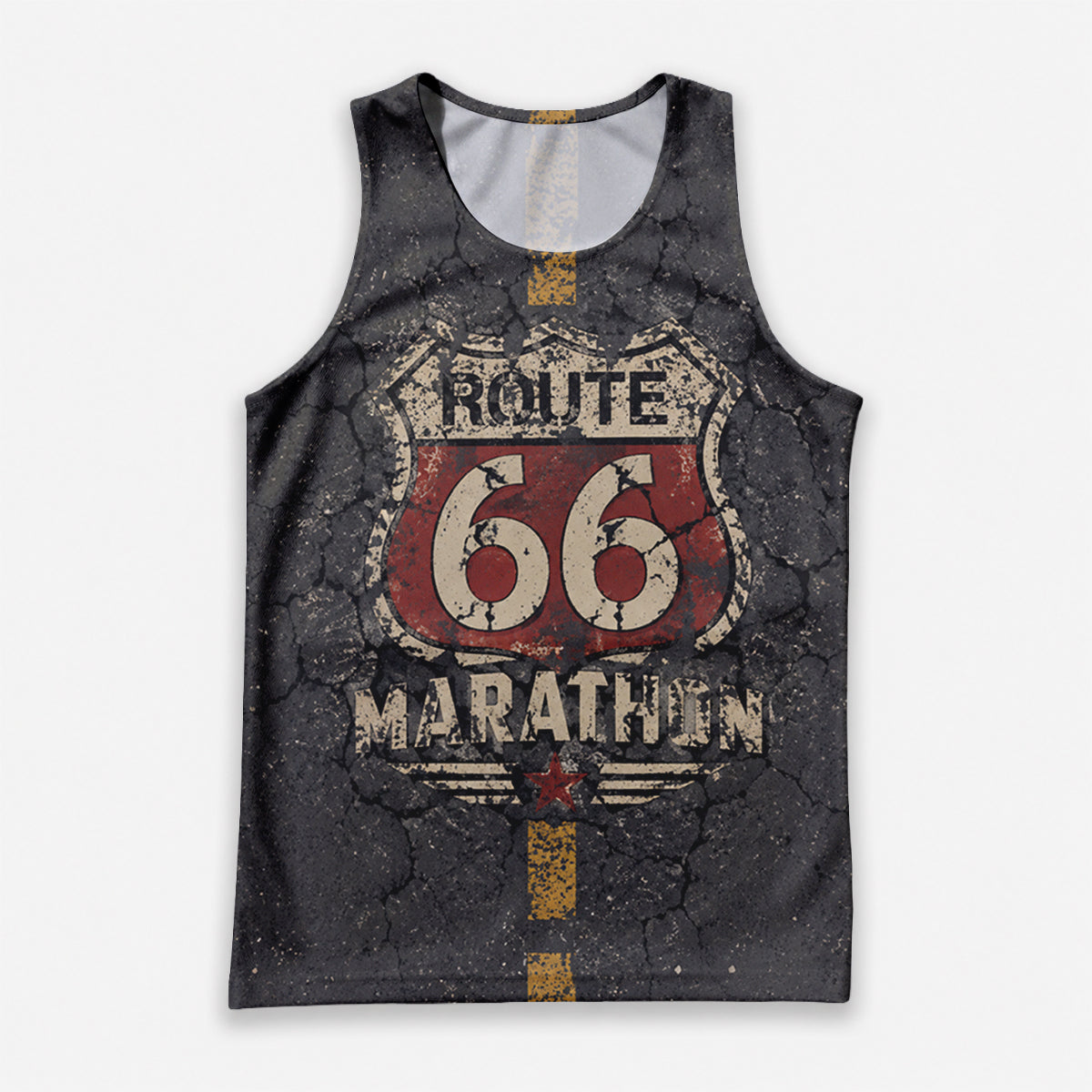 Route 66 Highway California State Running Tank Top