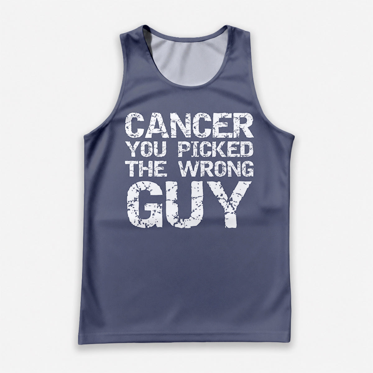 Cancer Fighter Running Tank Top Wrong Guy Running Singlet for Men