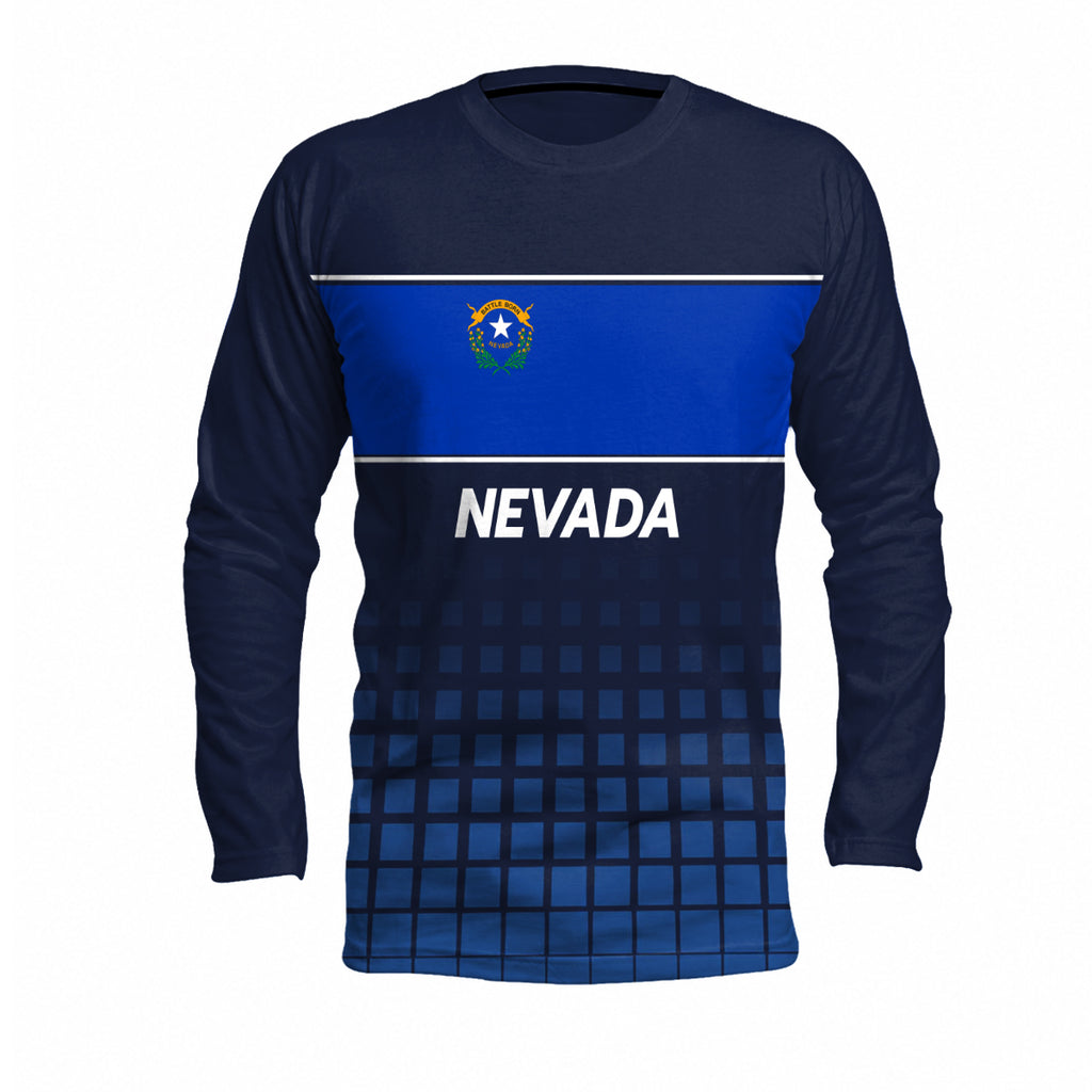 Nevada State Pride Long Sleeve Running T-Shirt