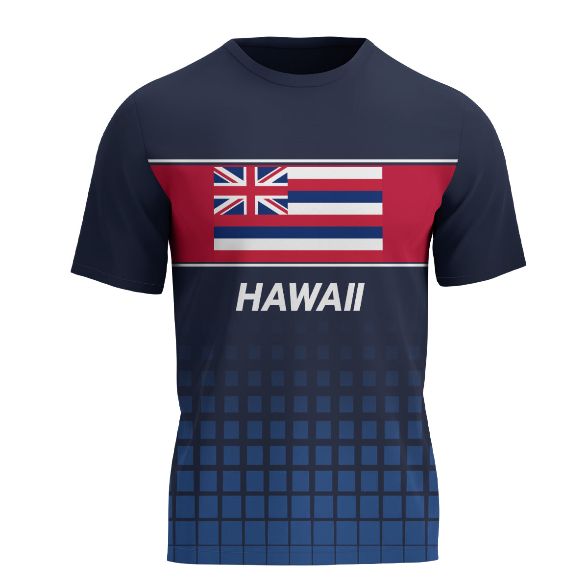 Patriotic Running T-Shirt Hawaii Tech Running Tee State Pride Tech Running T-Shirt
