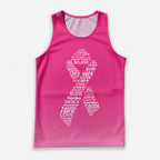 Cancer Fighter Running Tank Top Breast Cancer Awareness Running Singlet for Men and Women