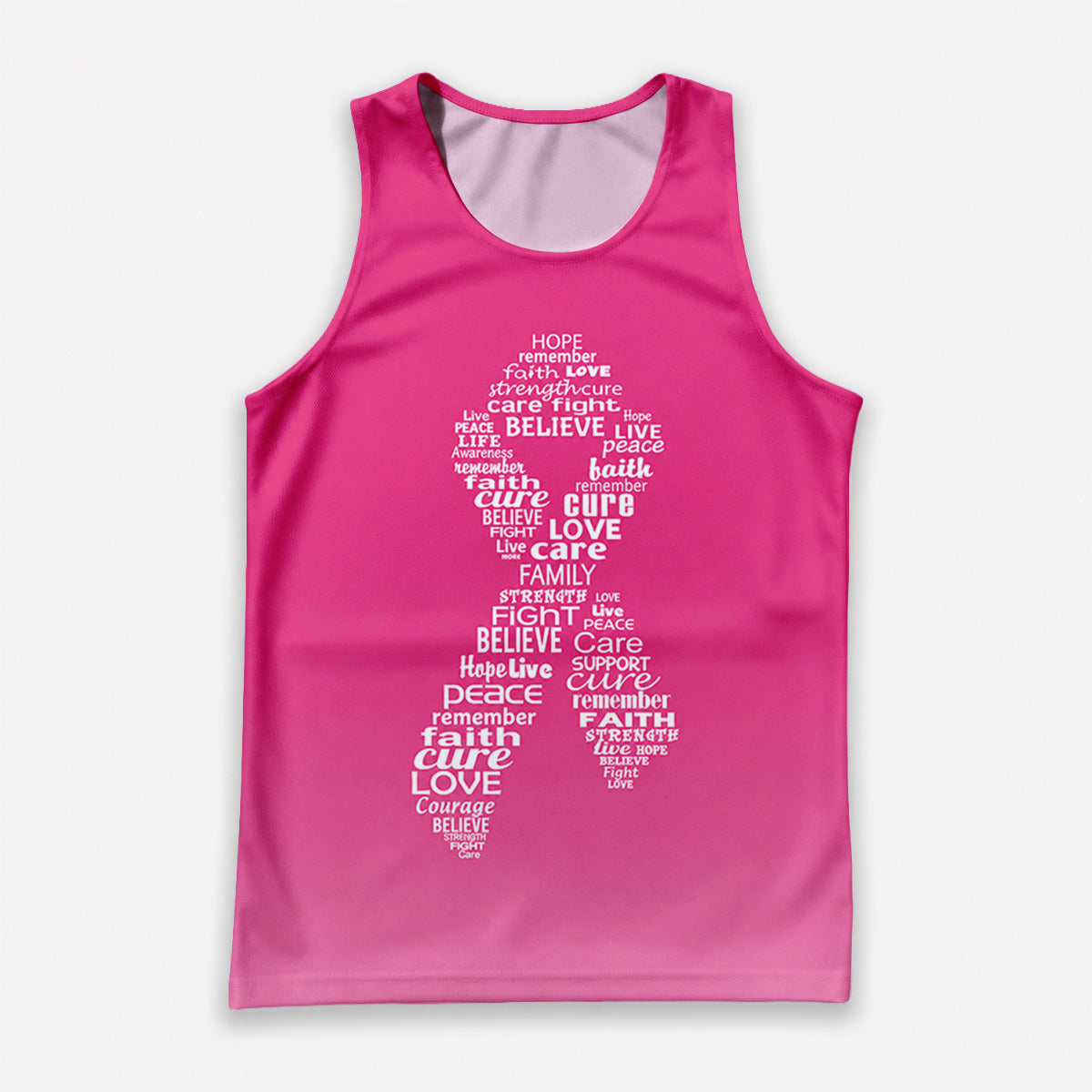 Cancer Fighter Running Tank Top Breast Cancer Awareness Running Singlet for Men and Women