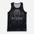 Men's Running Tank Top Police Stand With The Blue Running Singlet