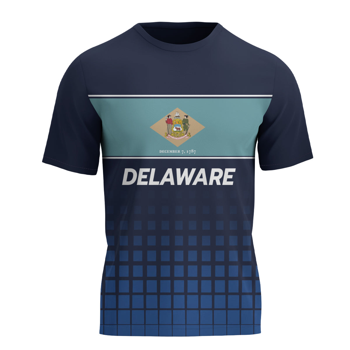 Delaware State Pride Tech Running T-Shirt