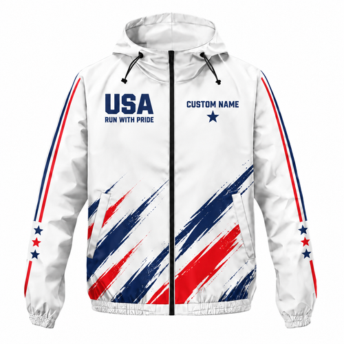 Custom Name Freedom Stride Jacket Running Windbreaker Jacket