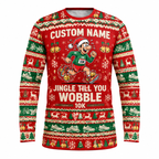 Custom Name Jingle Till You Wobble Running Long Sleeve Shirt